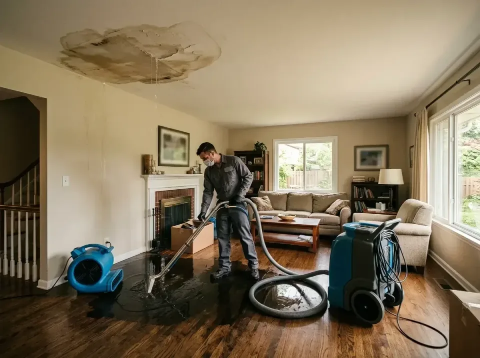 attic-pipe-burst-ceiling-drip-008 — frequently asked questions, Water Damage Restoration & Carpet Care in Tuscola, IL